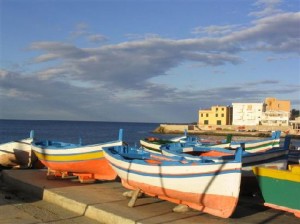 Colorful Boats on Aspra Beach